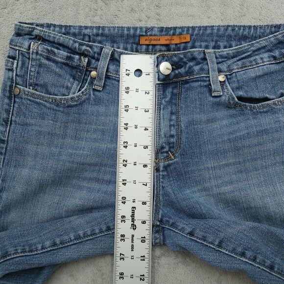 VIGOSS Jeans Junior's Size 13 Blue Mid-Rise Bootcut Denim Pants 29.5" Inseam - Picture 9 of 16